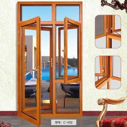 Aluminium Casement Door with Built in mosquito net