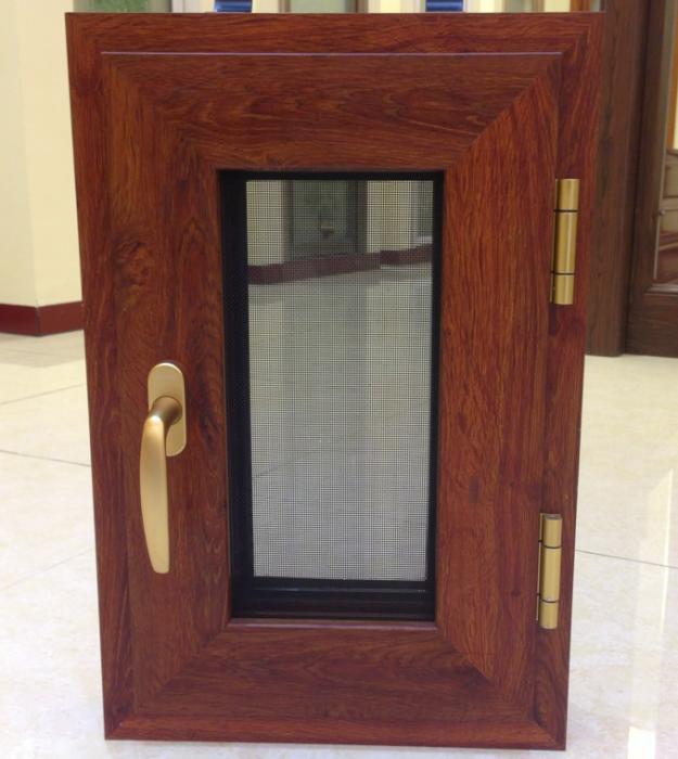 Thermal Break Aluminium Swing Window with Built in Diamond Mesh