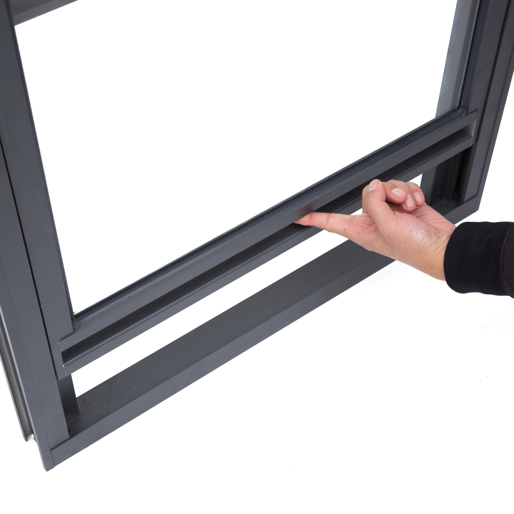 aluminum single hung windows